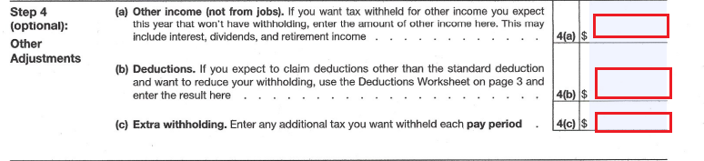 additional adjustments