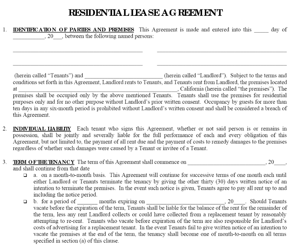 Lease Agreement Form-01