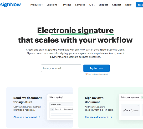 use signnow for android pdf