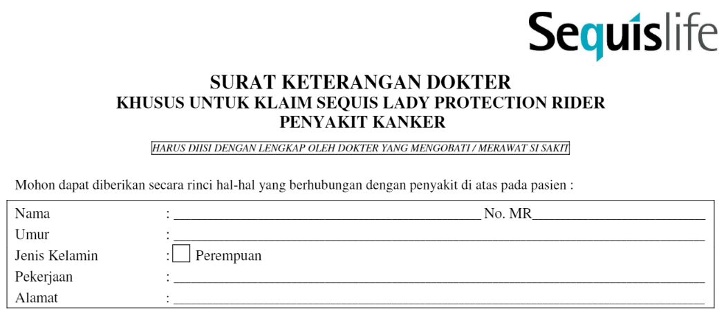 Surat Keterangan Dokter Form-01