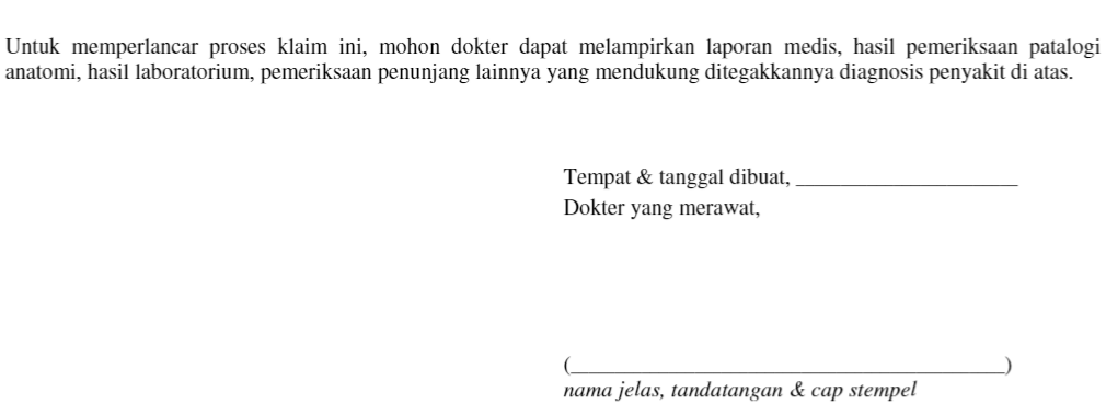 Surat Keterangan Dokter Form-05