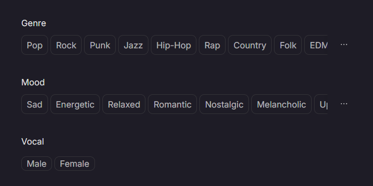 genre and mood