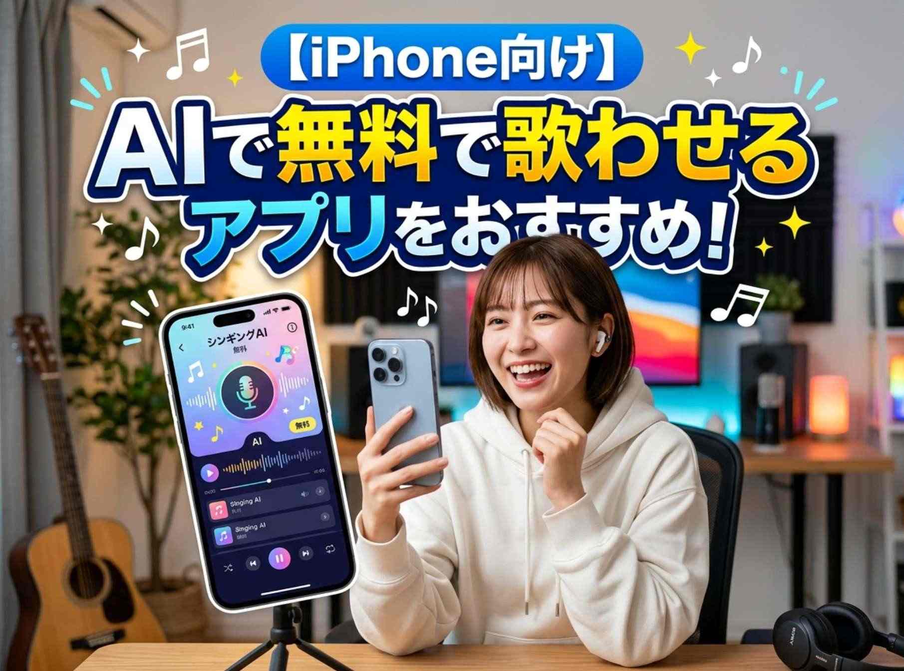 iPhoneで無料で歌わせるアプリをおすすめ5選