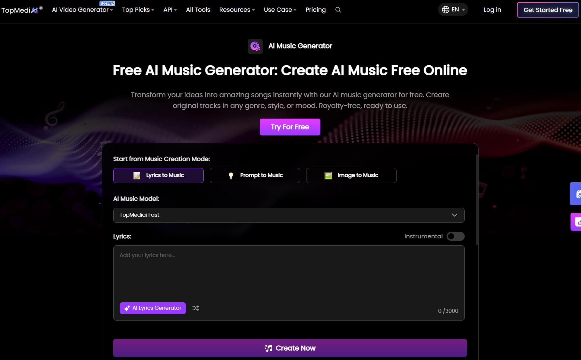 Lyrics to Music