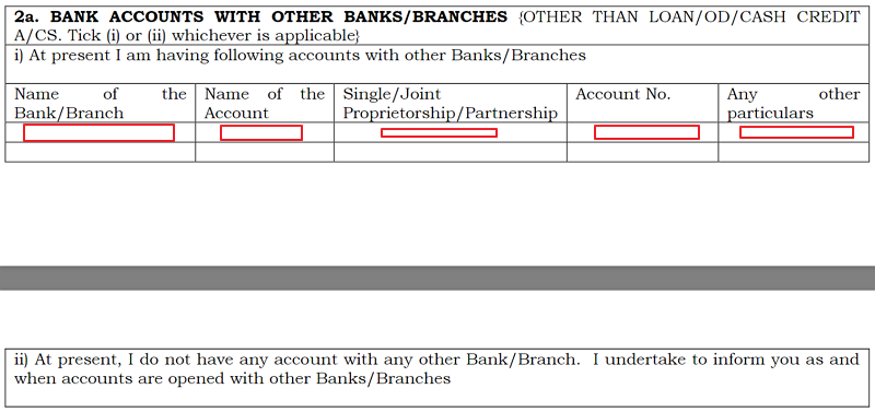 state your obligations with other banks