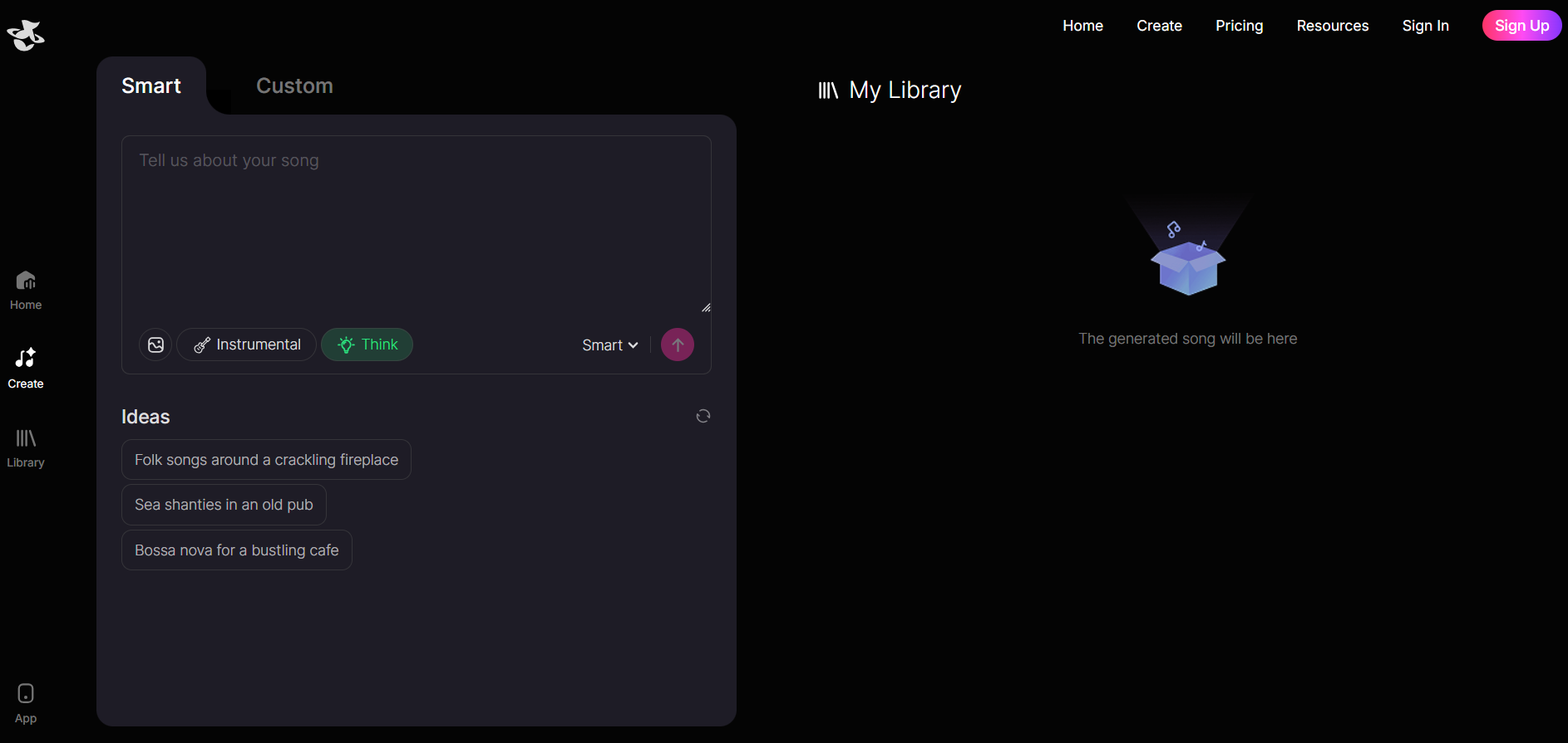 Tad AI music generator